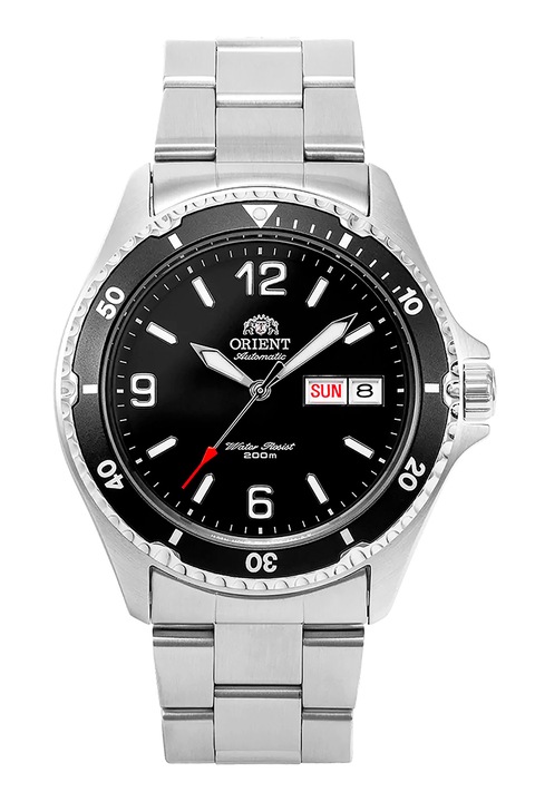 ORIENT, Ceas automatic din otel inoxidabil, Argintiu, Negru