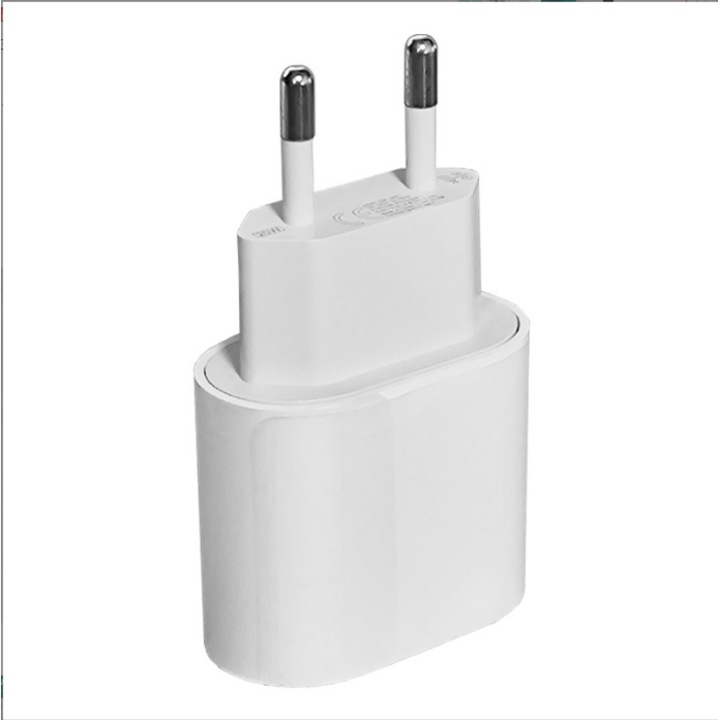 Компактен USB-C заряден адаптер с 20 W бързо зареждане
