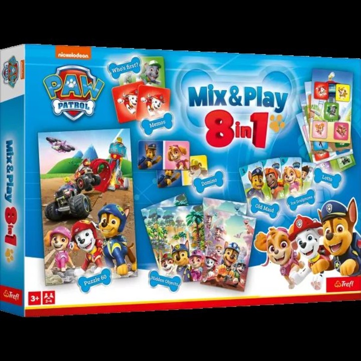 Настолна игра Trefl: Paw Patrol 8 в 1