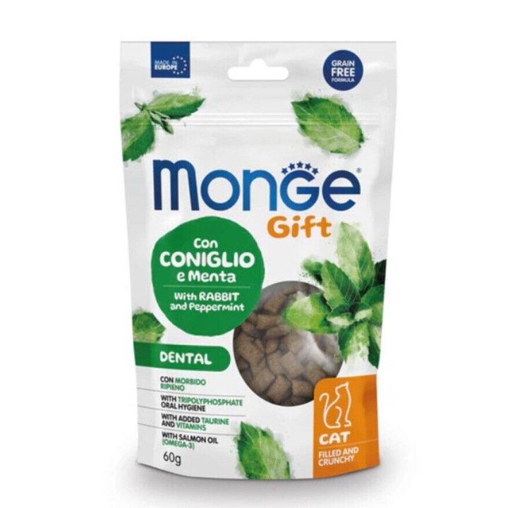 Gustari Monge Gift pentru Pisici cu Iepure si Menta 60 g
