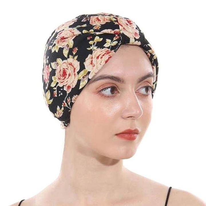 Дамски тюрбан RASK Универсален Вискоза Черен