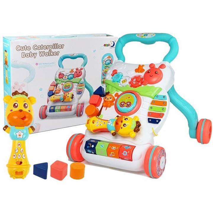 Играчка с интерактивен микрофон, LEAN TOYS, многоцветна, 55см x 41см, за деца над 9 месеца