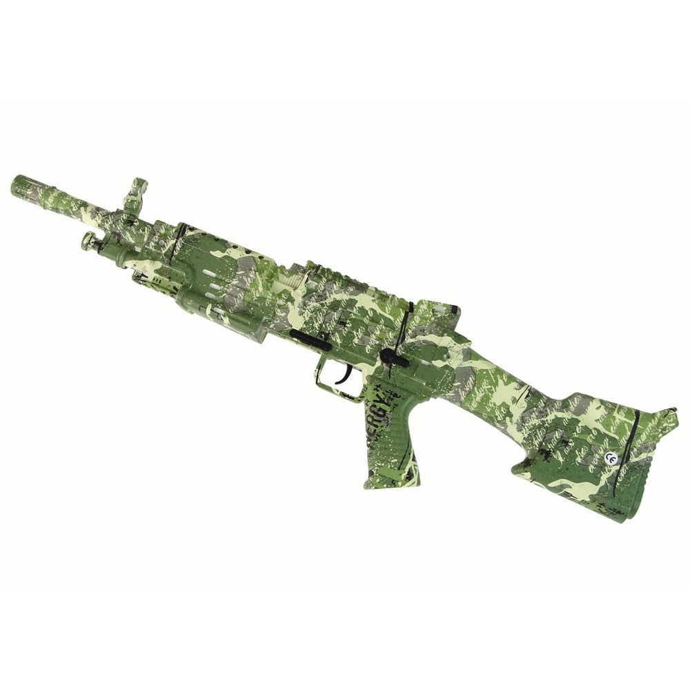 Pistol cu bile de apa, LEAN TOYS, 76cm, 5000 bile, camuflaj verde