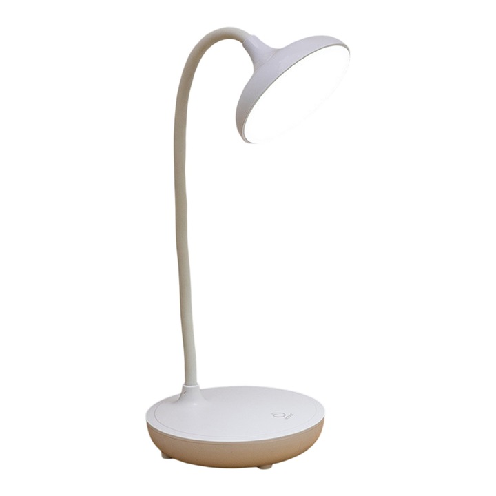 Állítható lámpa integrált USB töltéssel, teljes spektrumú LED világítás, rugalmas nyak, nappaliba vagy hálószobába, 36cm
