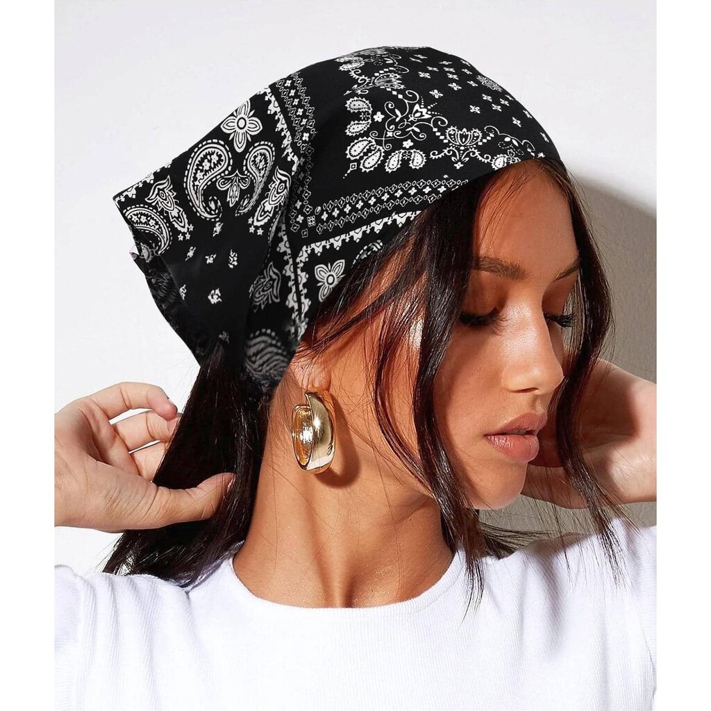 Set Di 5 Bandane In Poliestere – Motivo Paisley – Fascia Multiuso Asciugatura Rapida Per Uomo E Donna