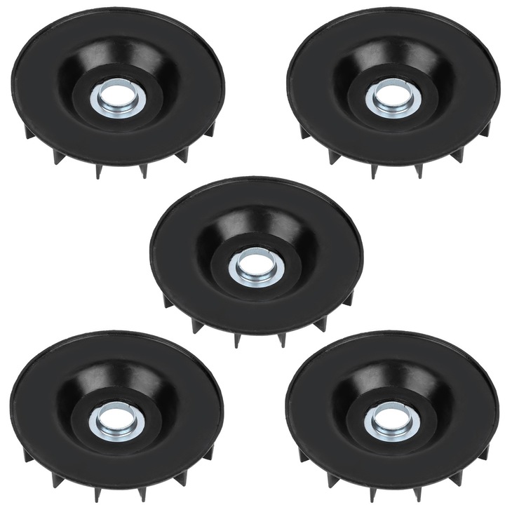5 db generátor ventilátorlapát készlet, Mmgoqqt, műanyag, fekete, 13,7 cm