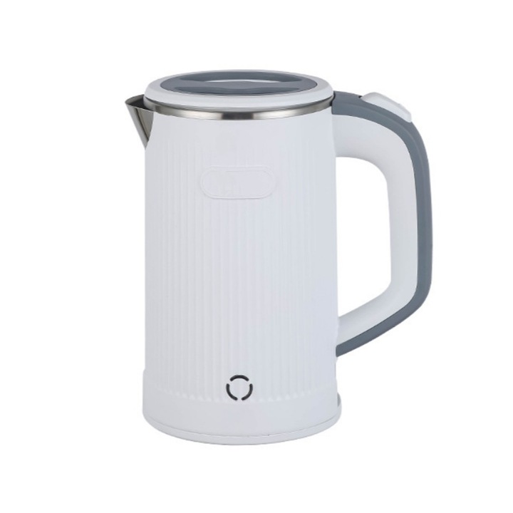 Мини електрическа кана, компактна и преносима, 800 мл, против изгаряне, премиум контрол на температурата, голям отвор, бяла