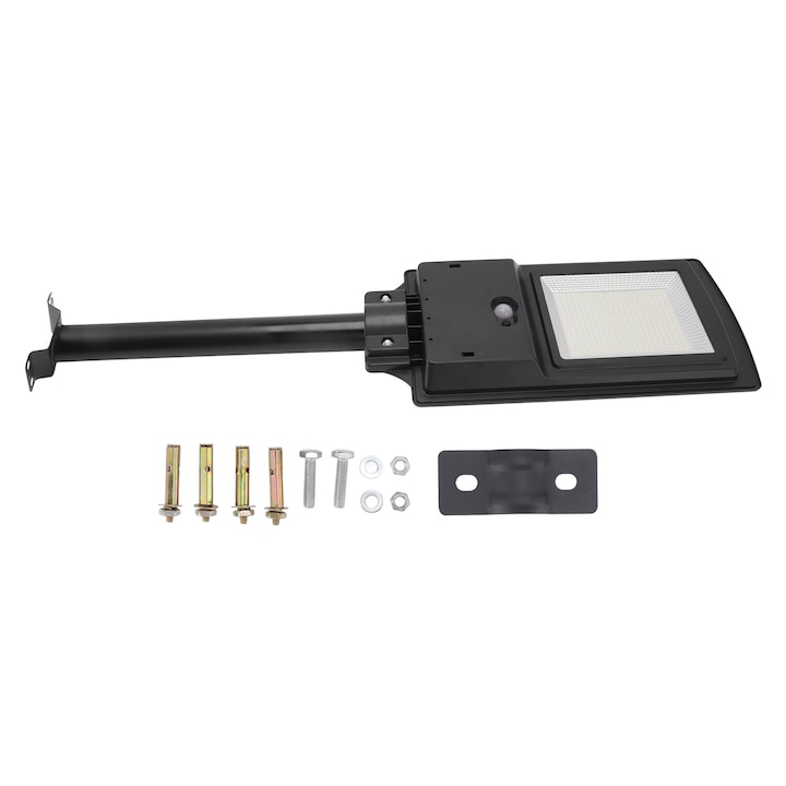Соларна улична лампа със сензор за движение, Mmgoqqt, 3.2V, IP65, 50000 часа живот, 49x6.5x12.5cm