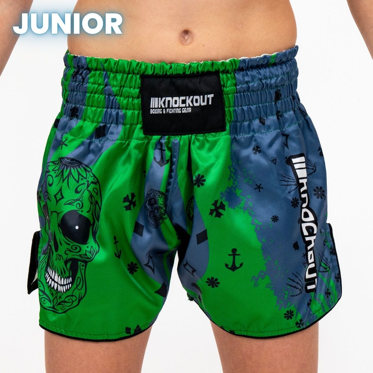 Sort Copii Sort Kickbox Knockout Skull Copii 9-10 ANI ( L) / Verde - eMAG.ro