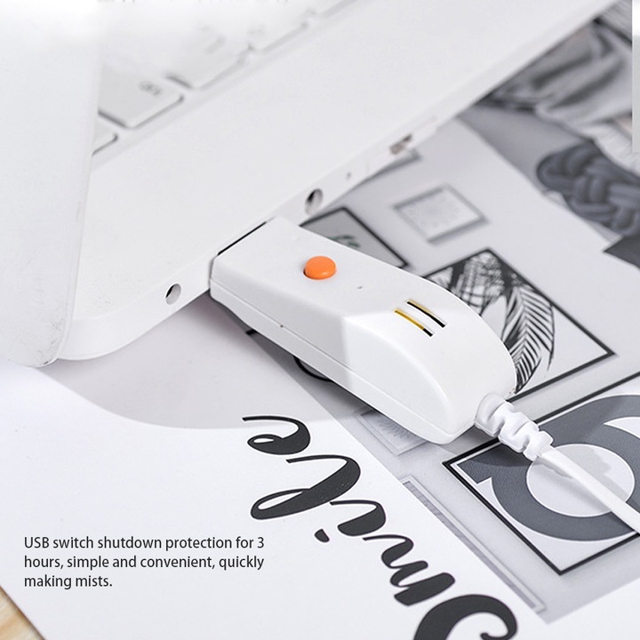 Mini hordozható párásító, longziming, 300ml, 10dB, 15x5,9x5,9cm