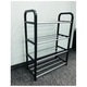 Pantofar tip raft, 4 nivele, Negru, Pentru Incaltaminte, 60*43*19 cm