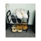 Pantofar tip raft, 4 nivele, Negru, Pentru Incaltaminte, 60*43*19 cm