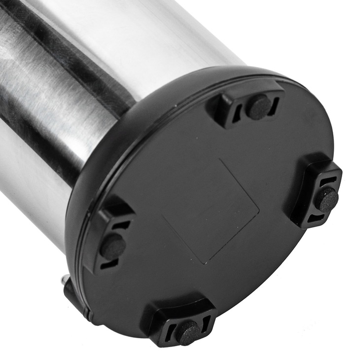 Automata szappanadagoló, Longziming, rozsdamentes acél, űrtartalom 250ml, modern kivitel, 19x11x7,5cm