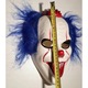 Masca, Openhome, Joker, Pentru Halloween, Carnaval, 18x23.5 cm, Femei/Barbati, Plastic, Alb/Albastru