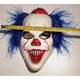 Masca, Openhome, Joker, Pentru Halloween, Carnaval, 18x23.5 cm, Femei/Barbati, Plastic, Alb/Albastru