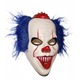 Masca, Openhome, Joker, Pentru Halloween, Carnaval, 18x23.5 cm, Femei/Barbati, Plastic, Alb/Albastru