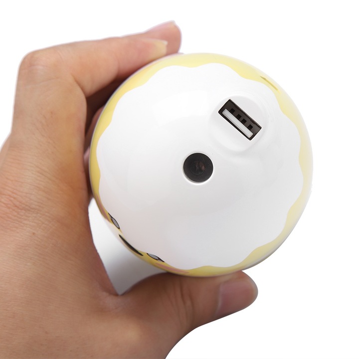 Umidificator de aroma cu ultrasunete, difuzor de aer, aparat de aburire cu lumina LED colorata (stecher din lemn deschis din SUA)