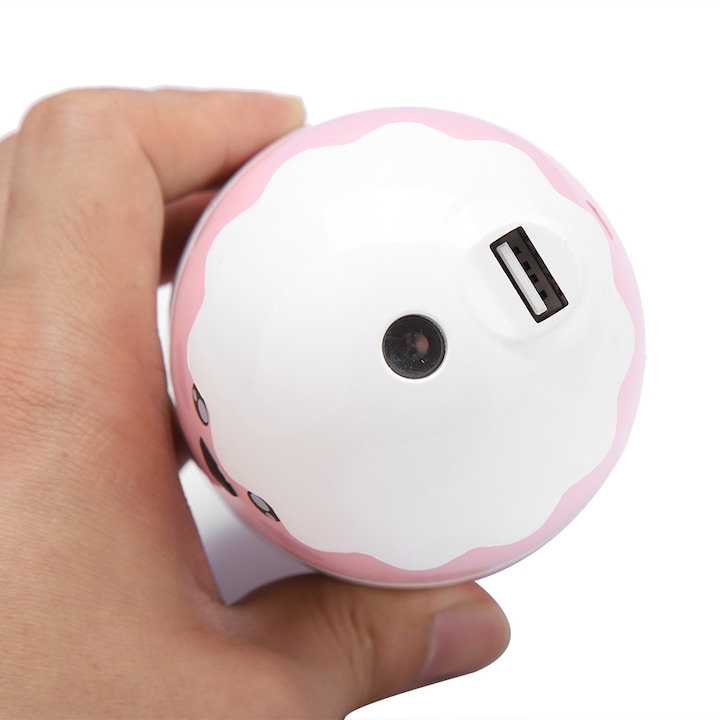 Umidificator cu difuzor cu ultrasunete portabil, lumina LED cu 7 culori pentru aromaterapie cu cablu USB