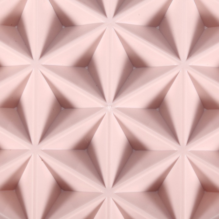 Jégkocka forma, Jormftte, 24 rács, porvédővel, zöld/rózsaszín, 8,5x4,5 cm