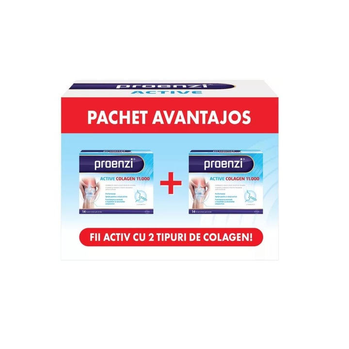Pachet Proenzi Active, 2 x 14 flacoane unidoza, Walmark