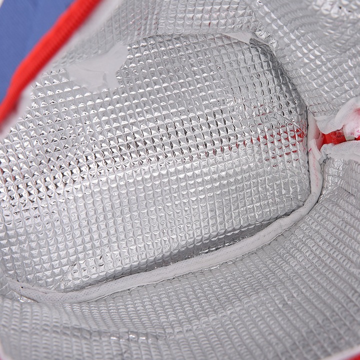 Oxford vászon uzsonnás táska, vízálló, cipzáras, hordozható táska, gyermek uzsonnás táska (kék)