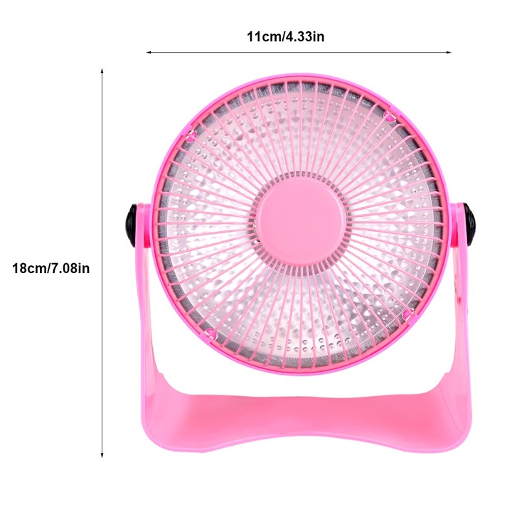 Mini háztartási elektromos fűtőtest 220V asztali hősugárzó ventilátor téli hálószobába, irodába, rózsaszín