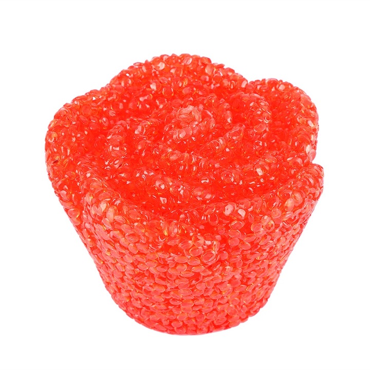 Jormftte piros rózsa alakú LED éjjeli lámpa, gyanta anyag, 6.8x9cm, belső dekorációhoz