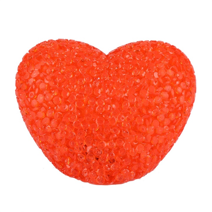 Jormftte LED szív alakú éjjeli lámpa, színes, 9x8cm, szobadekorációhoz