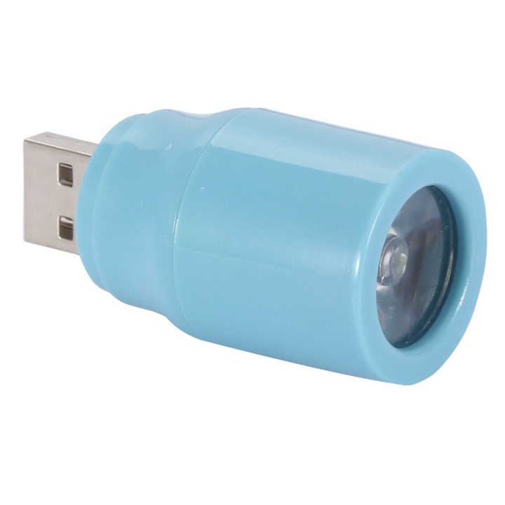 Jormftte LED lámpa, 5V 1W, tartós műanyag, rugalmas, kék, méretek 25x50mm