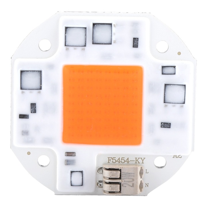 Lampa de crestere a plantelor LED COB, Jormftte, spectru complet, 20W, 54x54x1.5mm, pentru gradinarit interior si exterior