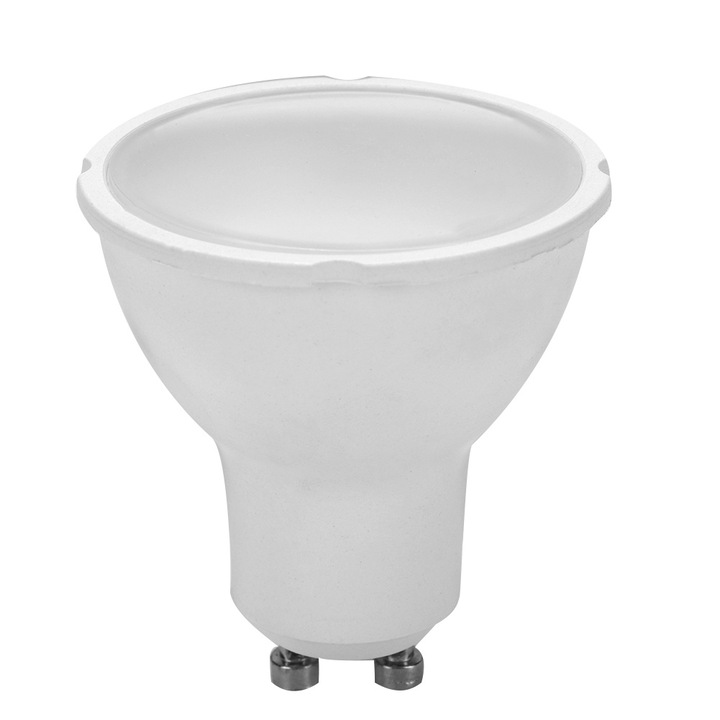 LED izzó, 6W, Jormftte, GU10, meleg fény, alumínium, 5.5x5x5cm