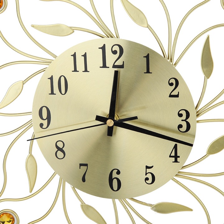 3D falióra, Jormftte, modern design, metál, arany, 40x40x7cm