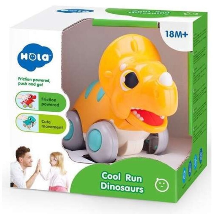 Инерционна играчка Hola, Бързият динозавър, Жълт
