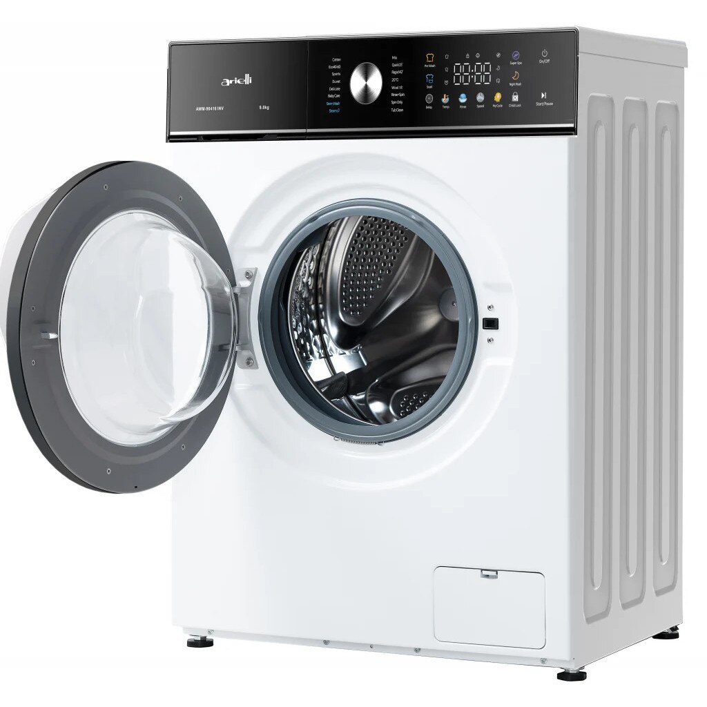 Masina de spalat rufe ARIELLI AWM-90416 INV, motor Inverter, clasa A, 16 programe de spalare, pornire intarziata, Alba