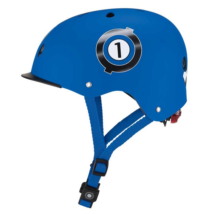 Детска каска GLOBBER, PRIMO FANTASY, размер XS/S, 48-53 см, LED светлини, тъмно синя