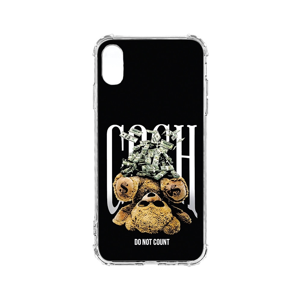 BestCase® Husa Anti Shock 1.5MM, compatibila cu Apple iPhone XS / iPhone X, Teddy Bear Money, Air cushion Technology, AS 1460