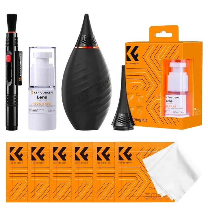 Kit de curatare a camerei, K&F Concept, Microfibra