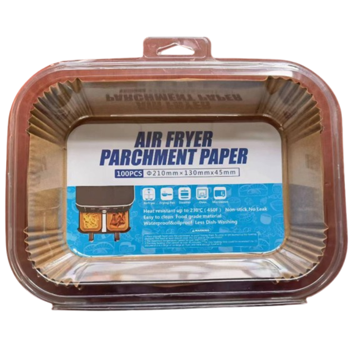 Folie de copt pentru friteuza cu aer, 8.6 inch, rezistenta la ulei si apa, 100 bucati