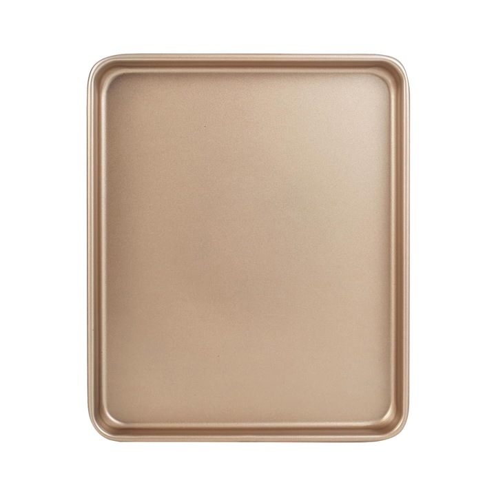 Tavi copt universale, metal cu interior marmura, dreptunghi, 28x23x2.5cm