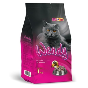 WENDY - cu curcan- Hrana uscata pentru toate rasele de pisici cu gust de curcan, 1 KG