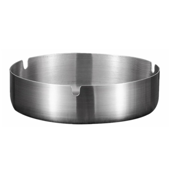 Пепелник от неръждаема стомана, дизайн устойчив на вятър, кратък голям капацитет