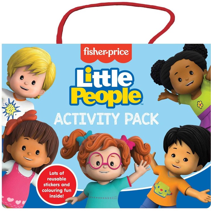 Set carti de colorat cu stickere, Fisher Price Little People Activity Pack