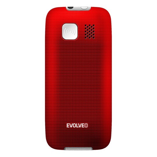EVOLVEO EasyPhone, telefon mobil pentru seniori cu suport de incarcare, rosu