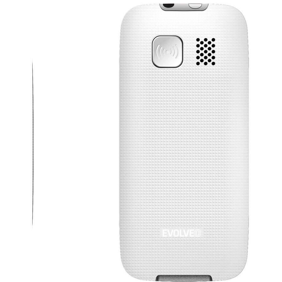 Evolveo EasyPhone, telefon mobil pentru seniori cu suport de incarcare, 32 MB, 2G, Alb