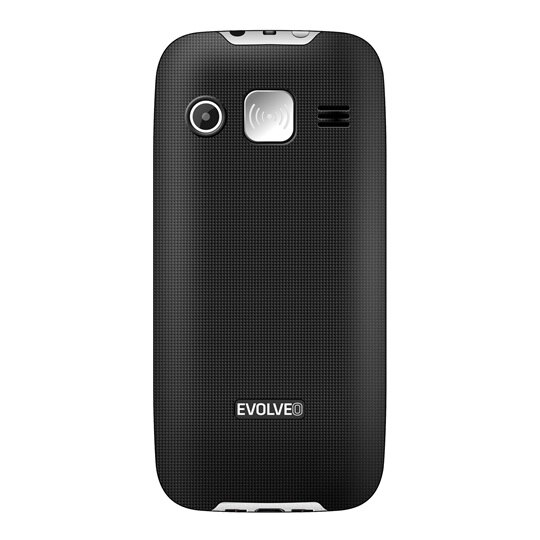 EVOLVEO EasyPhone XR, telefon mobil pentru seniori cu suport de incarcare, negru