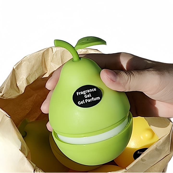 Aromoterapie auto cu pere britanica, parfum solid, dezodorizare spatiala, poate fi folosita in multe locuri precum masini, camere, bai etc., capacitate 120g, verde