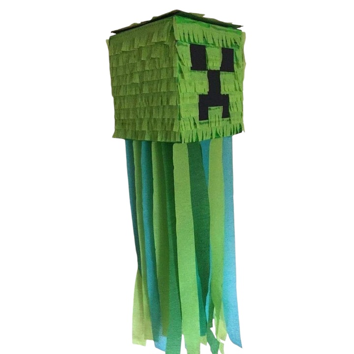 Pinata MineCraft / Pinata Creeper 32 cm + Bata