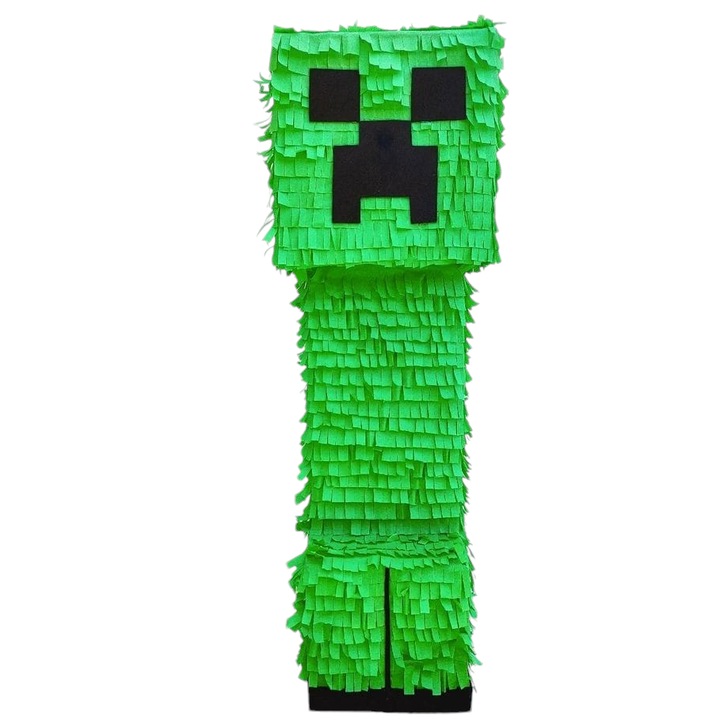Pinata MineCraft / Pinata Creeper 60 cm + Bata