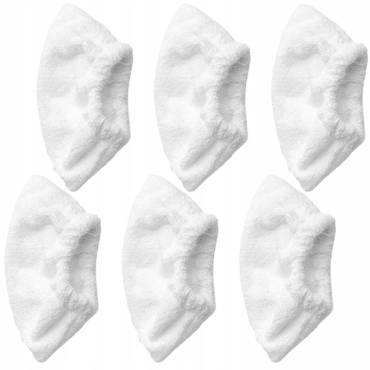 Set De Carpe De Curatare, Areose, Karcher Sc1 Sc2 Sc3 Sc4 Sc5 Si4 Sg4 Sv7, Material: 100% Microfibra, Calitate Inalta, Durabilitate Ridicata, Temperatura De Spalare: Pana La 60°C, Atentie La Detalii, Alb