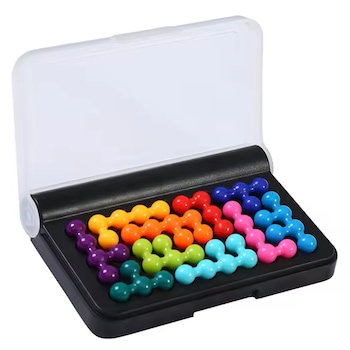 Joc educativ logic, Puzzler Pyramid, Smart Game, 3D/2D, varsta 6+, 120 de provocari, dezvoltare abilitati cognitive, multicolor